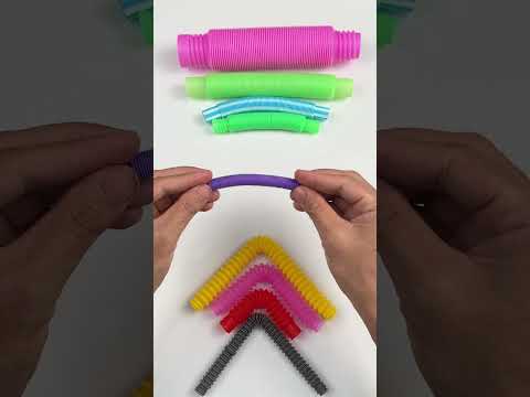 Mini Natural Crunchy POP tube ASMR #oddasmr #creative #diy #satisfyingvideos #relaxing #colors