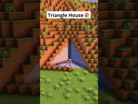 Minecraft Triangle House🏠 #shorts