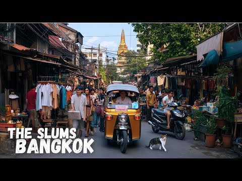 Khlong Toei: Inside Bangkok's Largest Slum | 4K HDR Walking Tour