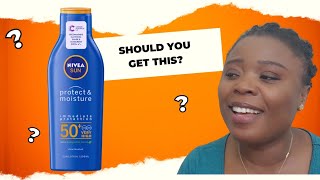 NIVEA Sun Protect and Moisture Sun Lotion SPF50 Full Review