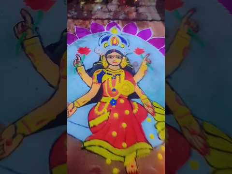 HAPPY DIWALI | MAA LAKSHMI RANGOLI  #shorts #diwali #rangoli