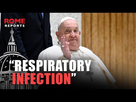 First medical report on the Pope: respiratory infection and slight fever