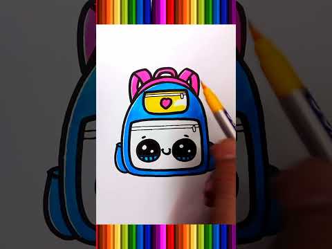 how to coloring a bag #drawing #coloring #shorts