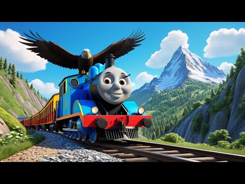 The Train on the Track Goes Choo, Choo Rhyme Song | Educational Kids Songs