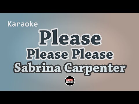 Sabrina Carpenter - Please Please Please (Karaoke with Lyrics)