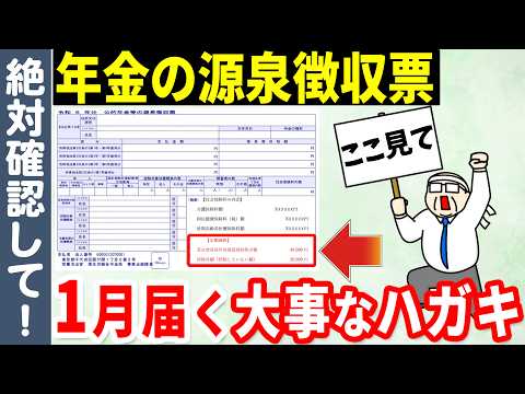 【2025年最新版】年金受給者に毎年1月に届く源泉所得票の見方と必ず確認すべきポイントをわかりやすく解説