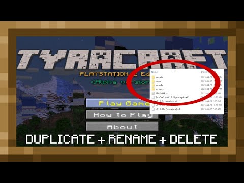 How to DUPLICATE, RENAME, and DELETE Worlds on Tyracraft!