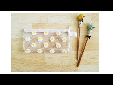 How to make a PENCIL CASE from clear bag l CHEAP DIY PENCIL CASE !!!