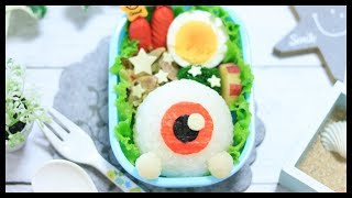 目玉おやじ の お弁当 【 ゲゲゲの鬼太郎 / キャラ弁 】How to make Japanese  Bento of Medama Oyaji