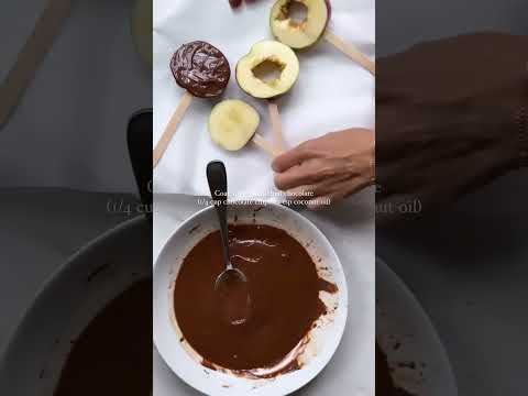 Healthy Snack Idea (CHOCOLATE SMOTHERED APPLES) #snacksrecipe #snack #easyrecipes #weightlossjourney