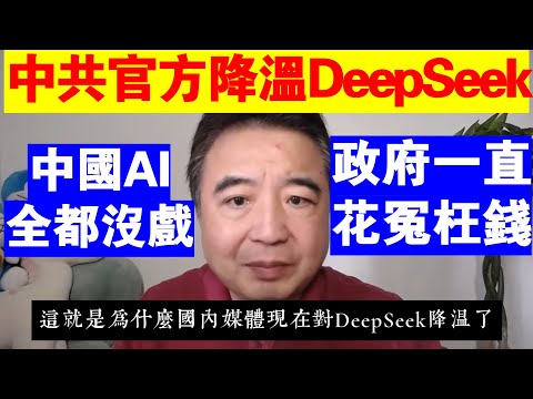 翟山鹰：中共官方主動給DeepSeek降溫的原因丨政府一直在DeepSeek身上花冤枉錢丨中國AI全都沒戲