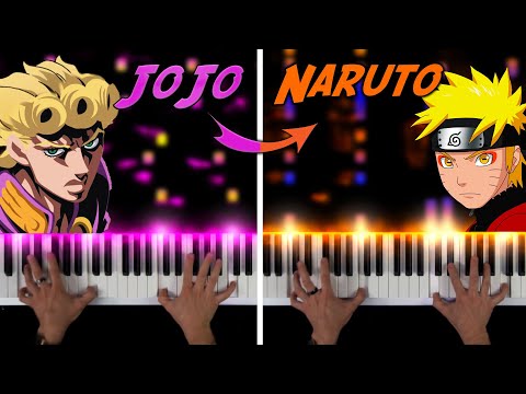 JoJo vs Naruto (PIANO BATTLE)