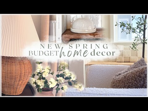 AFFORDABLE SPRING HOME DECOR HAUL - mcgee & co + hobby lobby + world market - designer dupes 2024