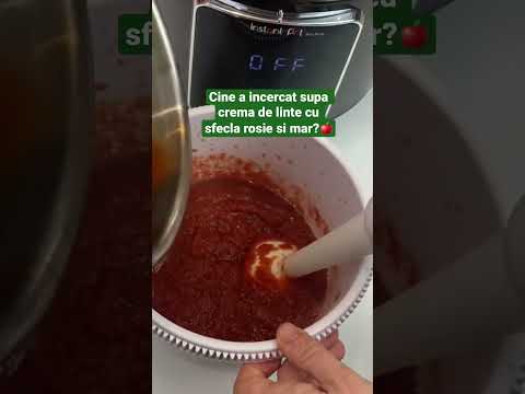 Supa crema de linte cu sfecla rosie si mar la Instant Pot. Sau deliciul copiilor 🤩