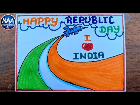 26 January drawing ! Happy Republic day drawing | Republic day drawing very easy | #republicday