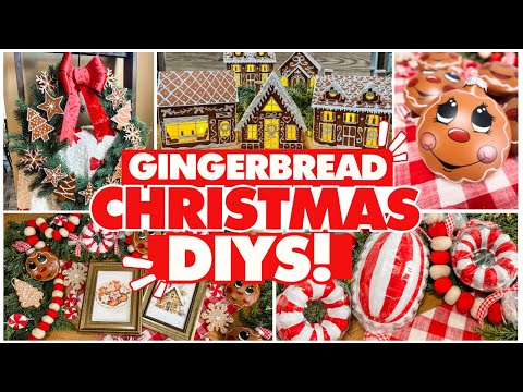 Adorable Gingerbread Decor DIYs for Christmas | Dollar Tree Christmas Crafts