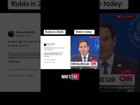 Marco Rubio utterly humiliates himself for Trump