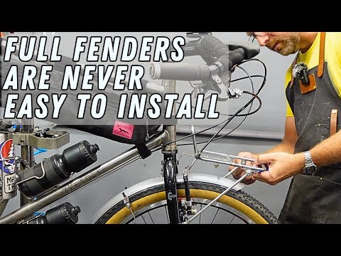 Planet Bike Cascadia Fenders Installation on my Handbuilt Adventure Bike