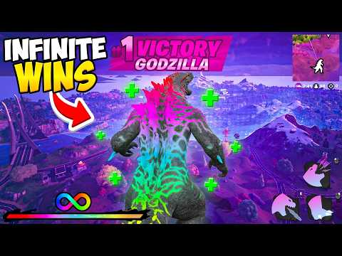 Godzilla GOD MODE Glitch In Fortnite! (Infinite Wins)