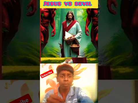 Tha Jesus vs devil video 😈#shortsfeed #devil #jesusvsdevil #jesús #jesuslovesyou #jesus 👍