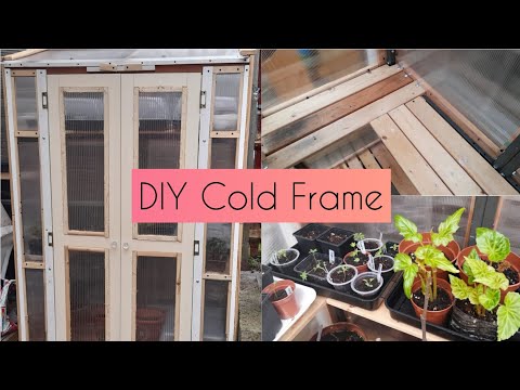 DIY Walk in Cold Frame: Dad built me a cold frame for FREE from recycled materials ♻️