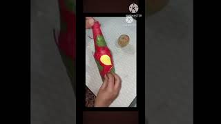 how to make flower pot with bottle/ Diya tutorial