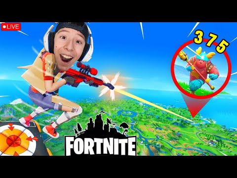 LIVE! -  Hitting IMPOSSIBLE TRICK SHOTS! (Fortnite) VBUCKS GIVEAWAY!