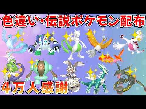 【ポケモンSV】色違いポケモン 伝説ポケモン配布  マギアナ 色ミュウツー 色レジギガス 色ホウオウ 色ルギア 色ディアルガ など抽選 #ライブ配信 #ポケモンsv #初見歓迎