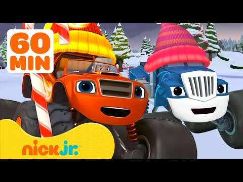 Blaze and the Monster Machines Holiday Rescues & Adventures! 🎄 1 Hour | Nick Jr.