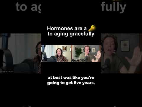 Hormones are a key to aging gracefully after menopause