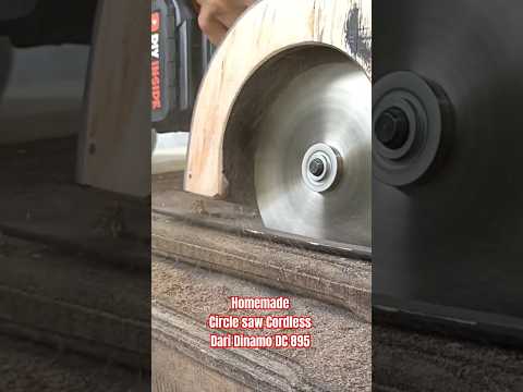 Do it yourself ‼️ membuat mesin circle saw cordless dari Dinamo DC 12 Volt #diy #fypシ #shorts