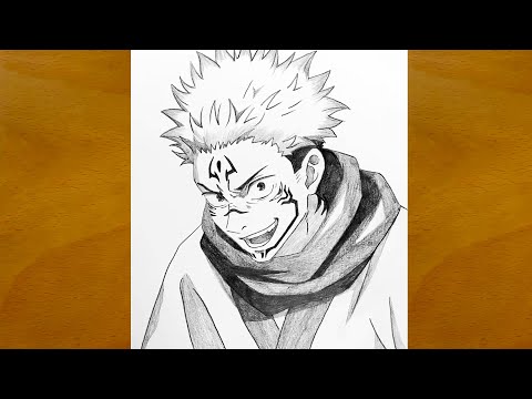 How to Draw Sukuna Step by Step || Jujutsu Kaisen Pencil Sketch