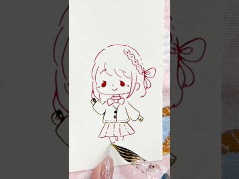 【一発描き】この音好き？苦手？ガラスペンASMR！ #イラスト #asmr