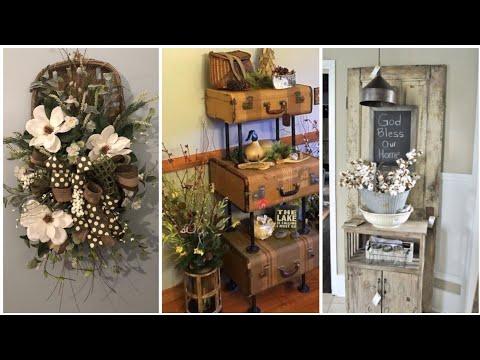 Thrifty Charm Decor Shabby Chic Vintage Rustic Home and Wall Hangings Decor Idea in budget