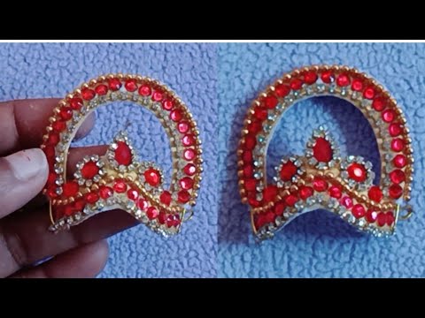 How to make a mukut/ diy mukut/ mukut for mata rani/laddu gopal mukut making at home/ easy mukut