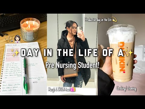 DAY IN THE LIFE OF A PRE NURSING STUDENT/ WEEK IN THE LIFE OF A PRE NURSING STUDENT (PT 2)💛✨🫶🏼