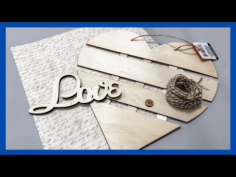 Shabby Chic Heart Decor DIY || Valentine Decor || Just 1 Quick Craft