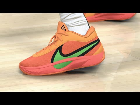 Nike Zoom Freak 6 "Laser Orange" NBA2K25 Shoe Creator