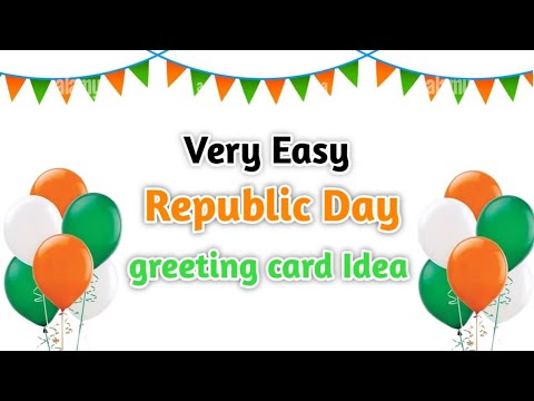 Easy Republic day card / DIY Republic day card making idea / Handmade greeting card for Republic day