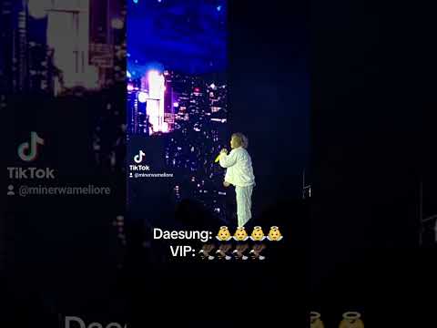 ASMR Concert: VIP Daesung biased 👼 🐯👑 bangkok 강대성 빅뱅 bigbang vip #short