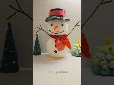 DIY Snowman | christmas decoration ideas #diy #shorts #christmas