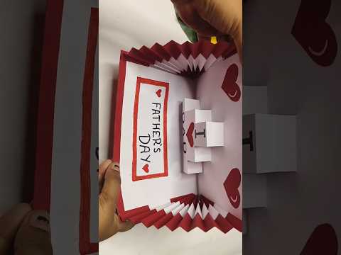 Father's day special pop-up greeting card making #short #viral #trending #ytshorts #fathersday