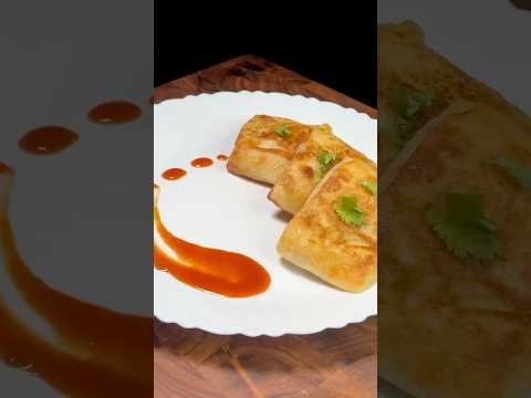 egg Crepe Fry: A Quick & Tasty Delight 🍳#shorts #crepe