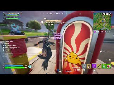 Fortnite gameplay - defeat three Bosses meet an Earth Sprite and win a Crowned Victory Royale