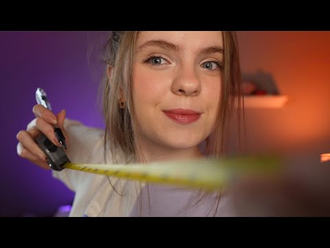 ASMR Measuring you For Your Halloween Costume! 🎃 Messing with your face, tracing & drawing