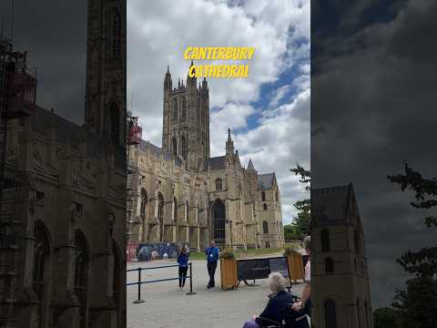 Great #cathedral under #construction #kent #england #walkingtour #church #travelvlog #canterbury