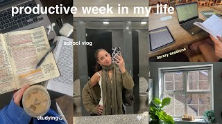 PRODUCTIVE STUDY VLOG🖇️ the busiest week in my life at college, avoiding burnout