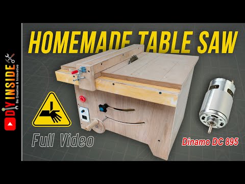 cara membuat table saw dari dinamo dc full video