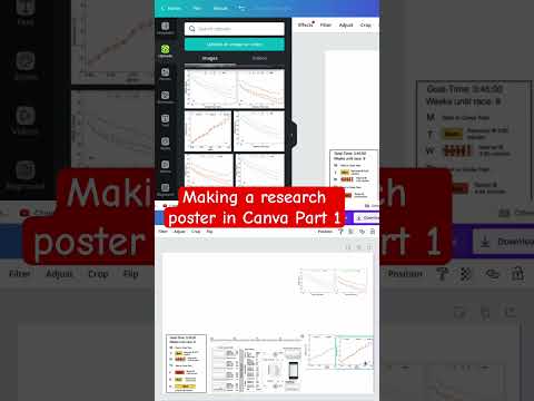 How to make a research poster in canva part 1 #canva #tutorial #phdstudents #research #poster