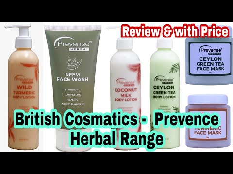 British Cosmatics -  Prevence Skin Care Herbal Range| Skin Care Routne| Herbal Products| Prevence